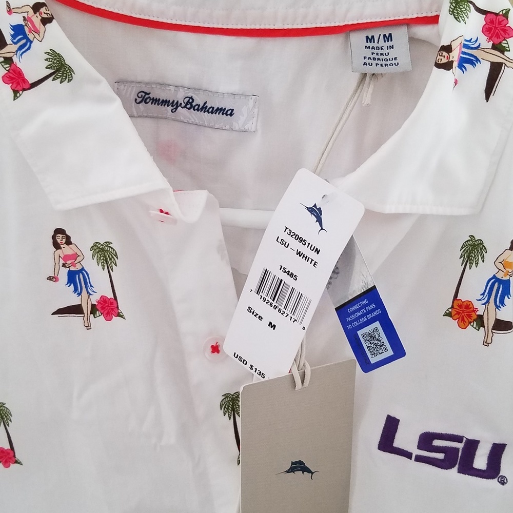 LSU Tommy Bahama Hawaiian Shirt